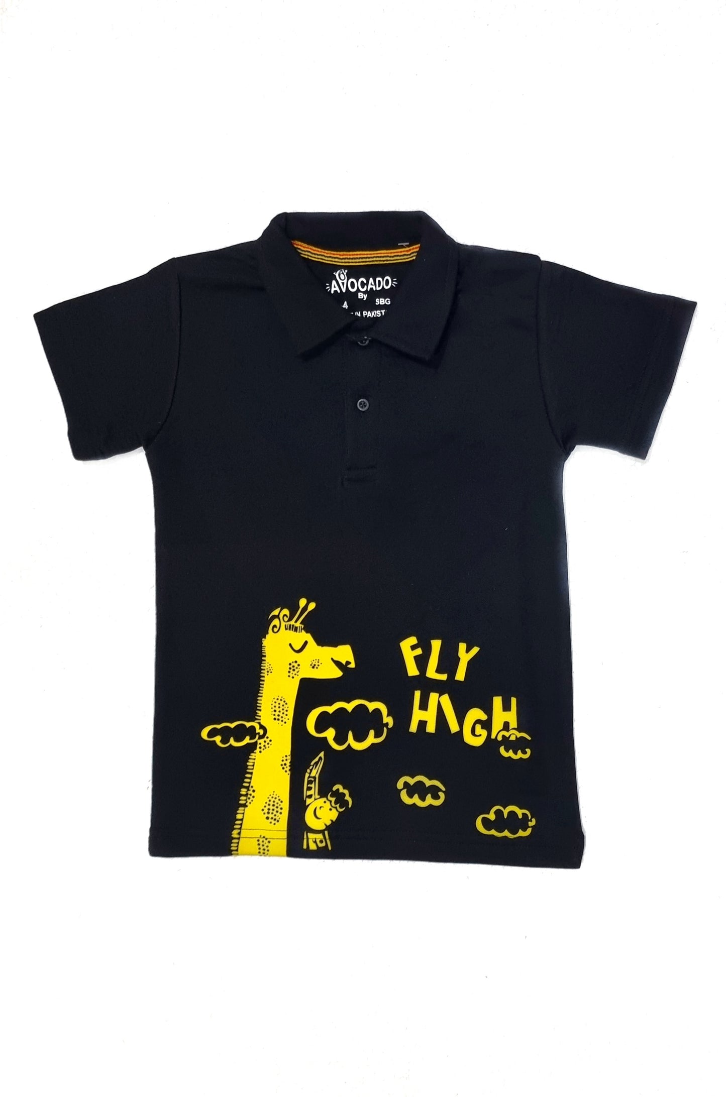 Black High Polo Blue
