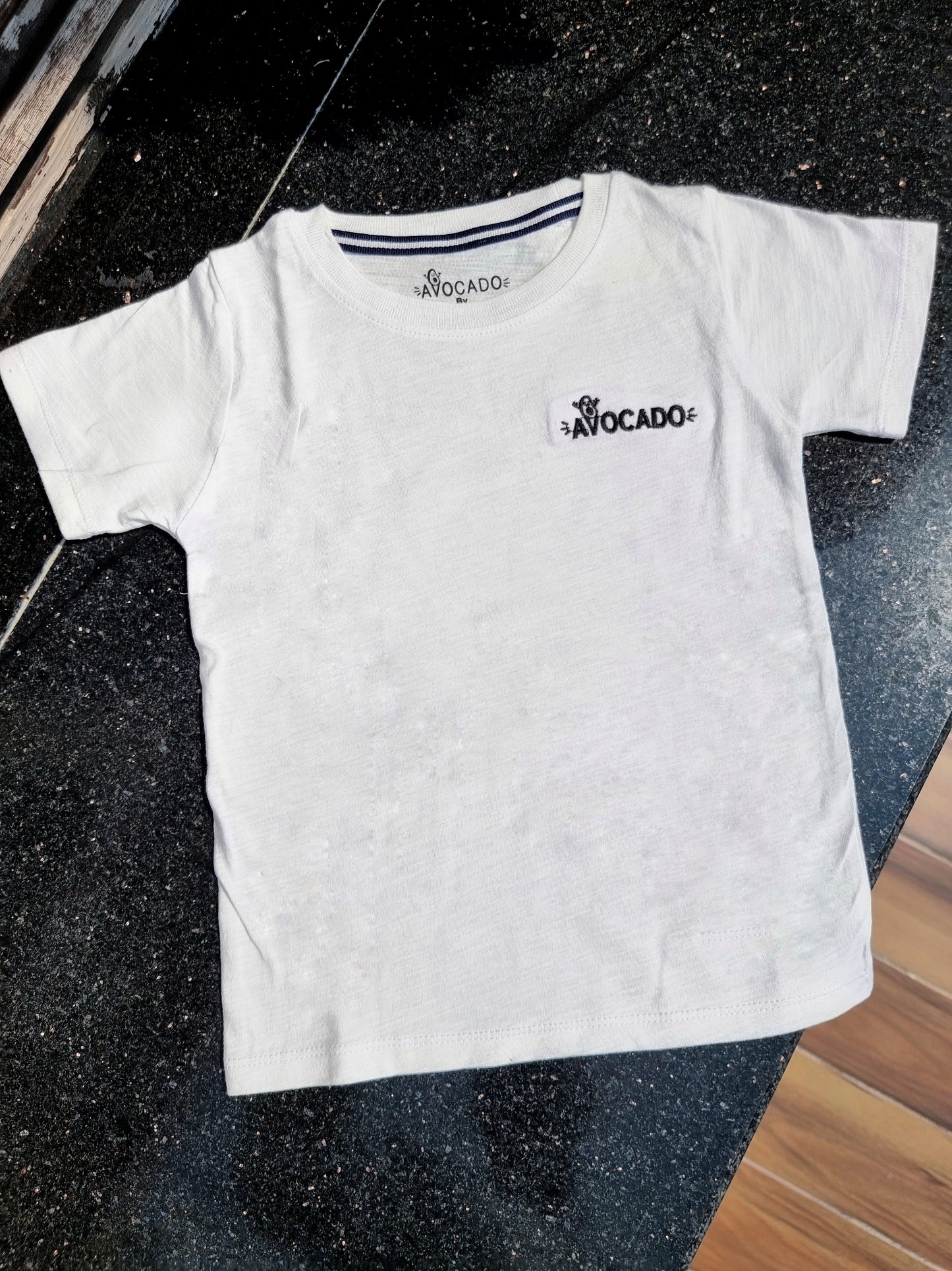 White Basic Avocado Tee