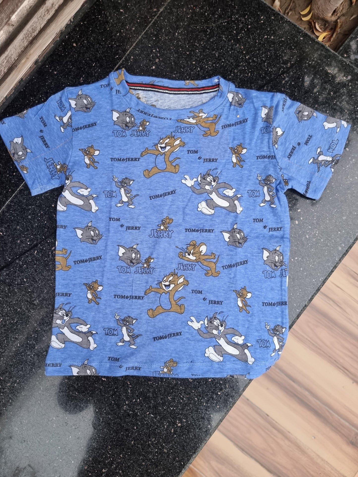 Blue Tom n Jerry Tee