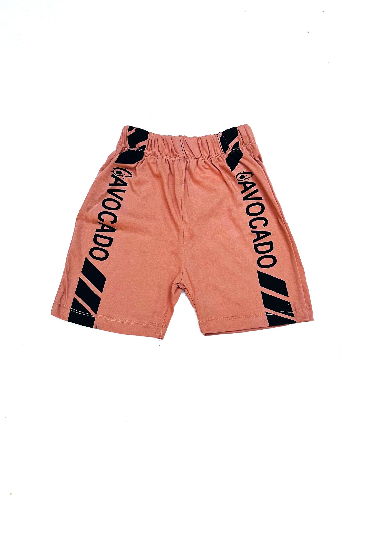 Peach Stripe Blended Avocado Short