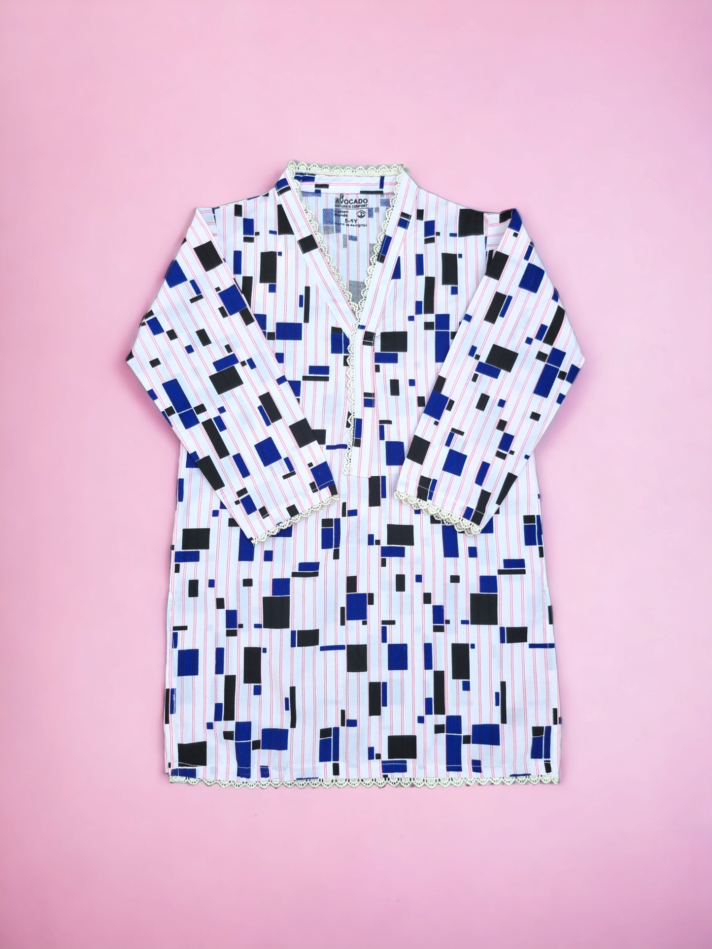 Stripes & Boxes Top