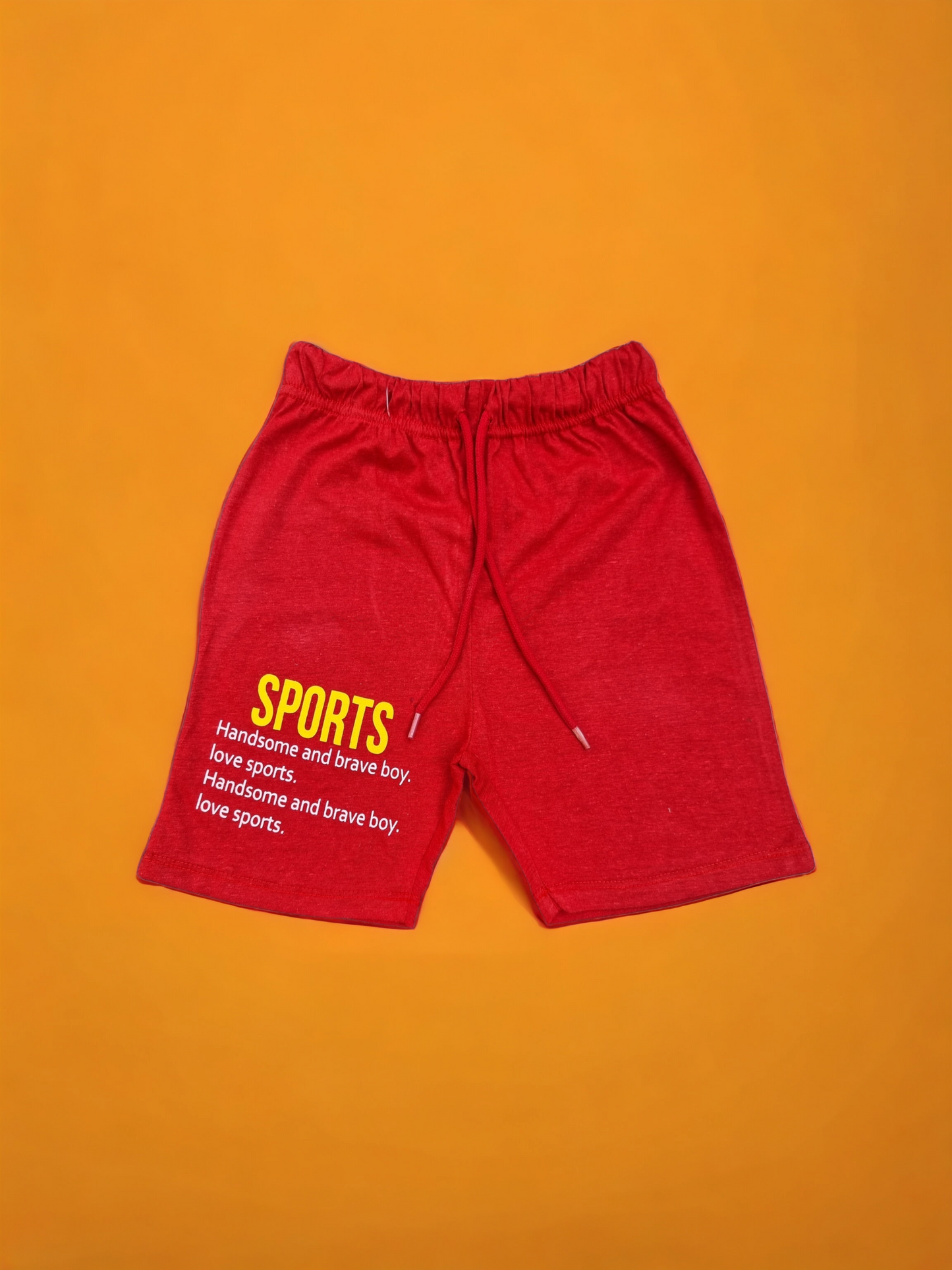Red Sport Terry Shorts