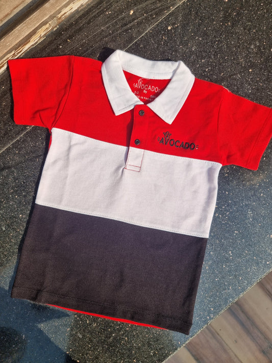 Red Panel Polo